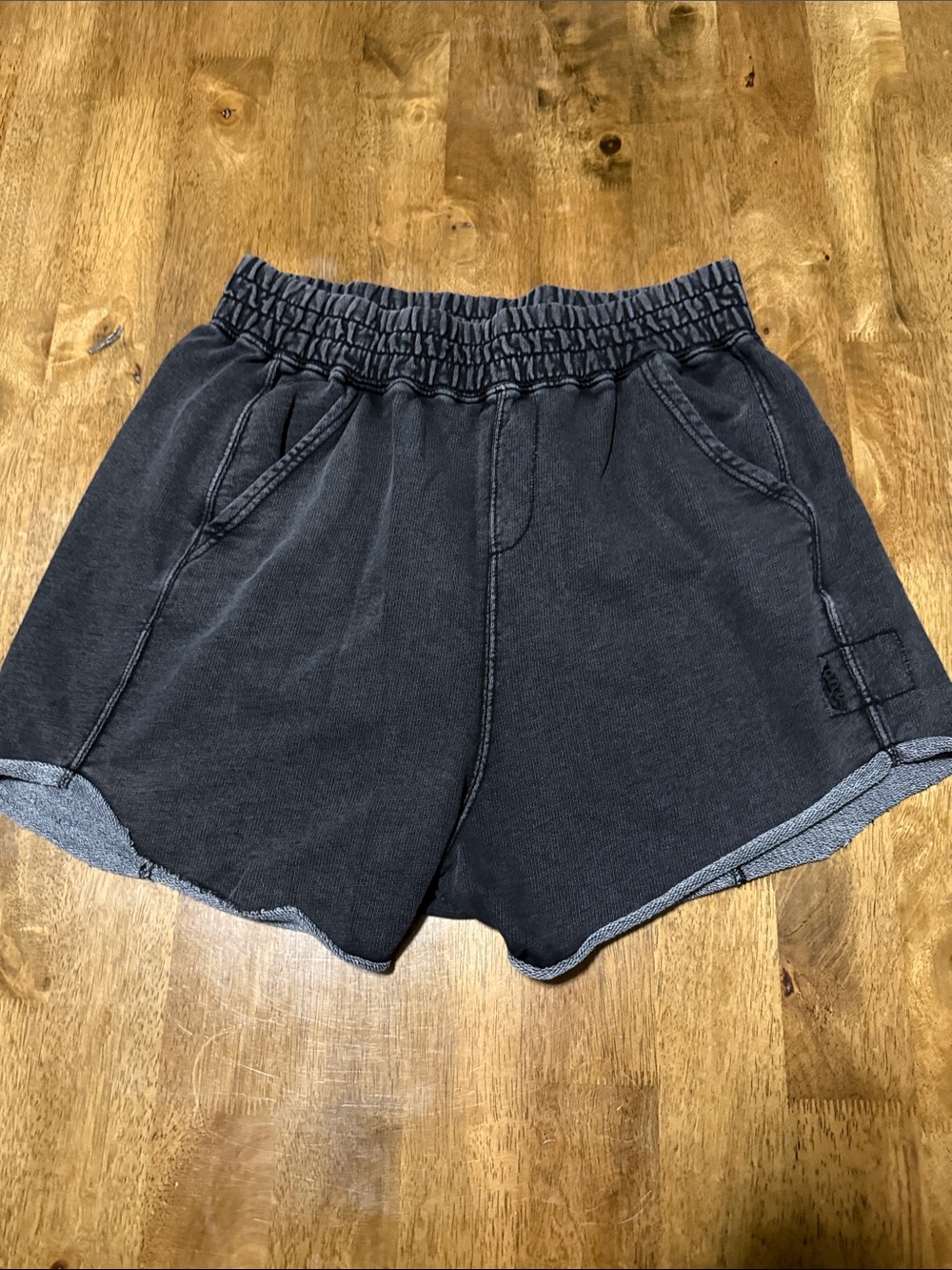 FP Movement by Free People Washed Black All Star Solid Shorts